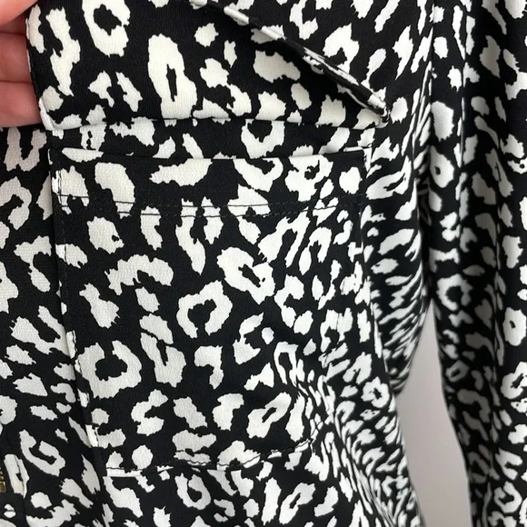 Ellen Tracy Zip Front Dress Blouse SZ S 3/4 Length Sleeves - Picture 4 of 13